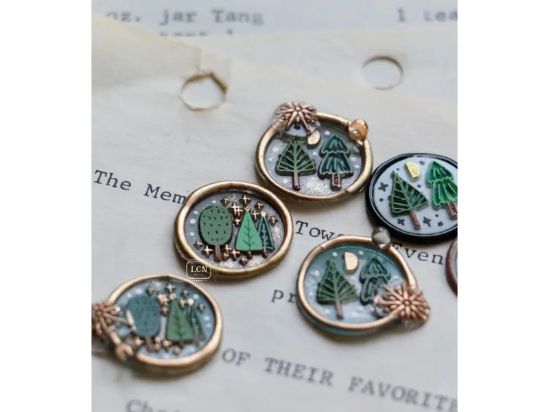 Pre-Order LCN Double-Sided Mini Wax Seal Stamp - Tree