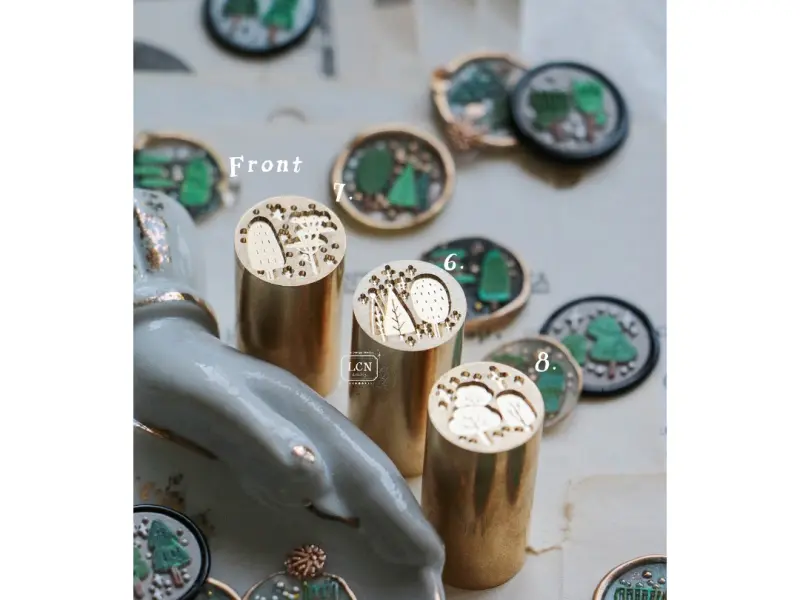Pre-Order LCN Double-Sided Mini Wax Seal Stamp - Tree