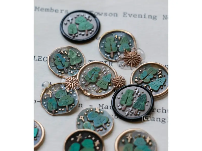Pre-Order LCN Double-Sided Mini Wax Seal Stamp - Tree