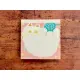 Renkonsha Shironeko Memo Pad - Yarn and White Cat