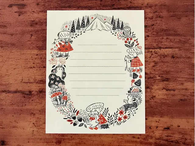 Renkonsha Chinami Shiga Letter Set - Dakko