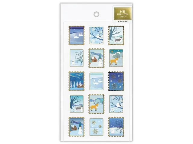 NB Co. Pearl Sticker Sheet – Snow Scene