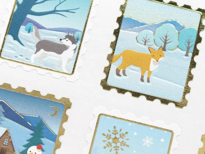 NB Co. Pearl Sticker Sheet – Snow Scene