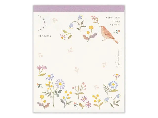 NB Co. Awairo Memo Pad – Swaying Flowers