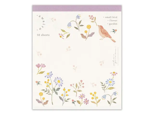 NB Co. Awairo Memo Pad – Swaying Flowers