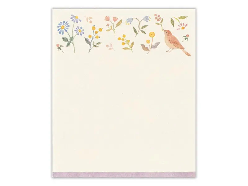 NB Co. Awairo Memo Pad – Swaying Flowers
