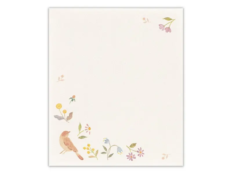 NB Co. Awairo Memo Pad – Swaying Flowers