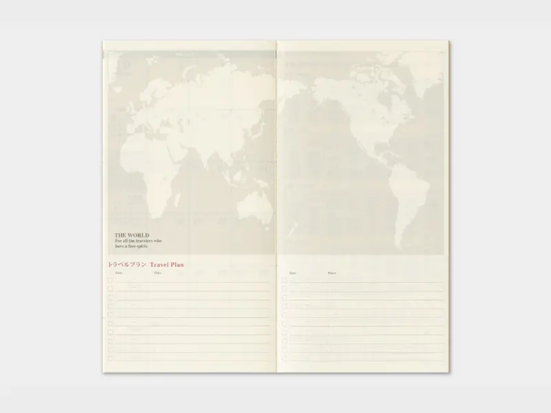 Pre-Order 2027 Monthly Diary Traveler's Notebook Refill (Regular Size)