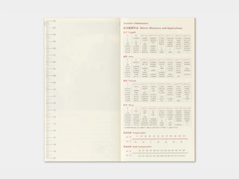 Pre-Order 2027 Monthly Diary Traveler's Notebook Refill (Regular Size)