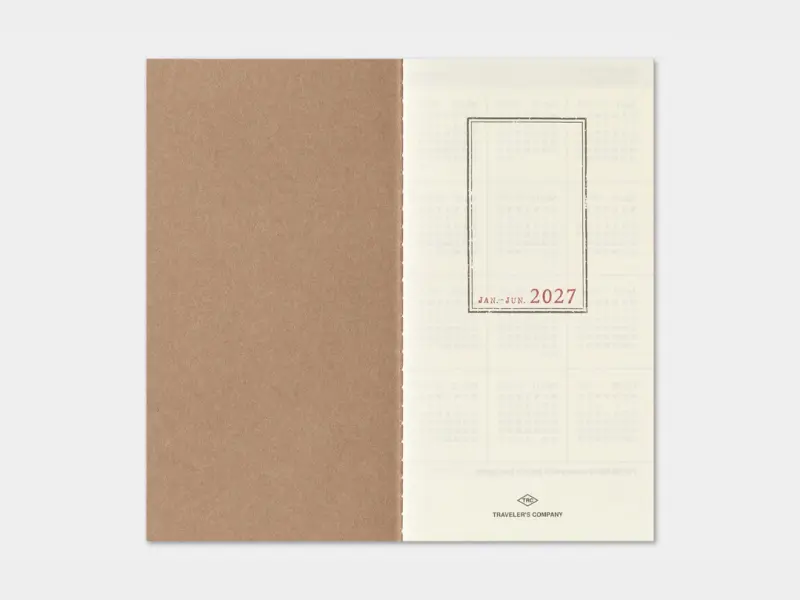 Pre-Order 2027 Weekly + Memo Diary - Traveler's Notebook Refill Set (Regular Size)