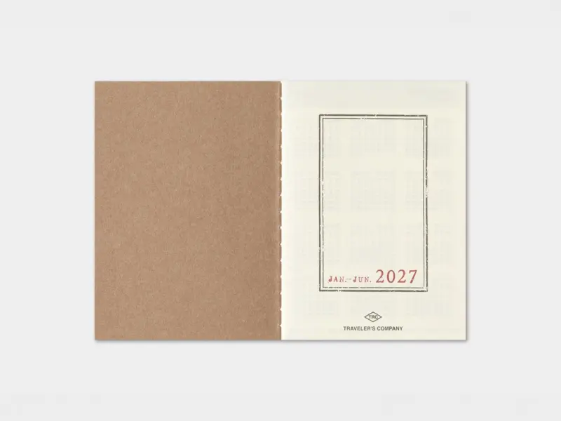 Pre-Order 2027 Weekly Diary - Traveler's Notebook Refill Set (Passport Size)