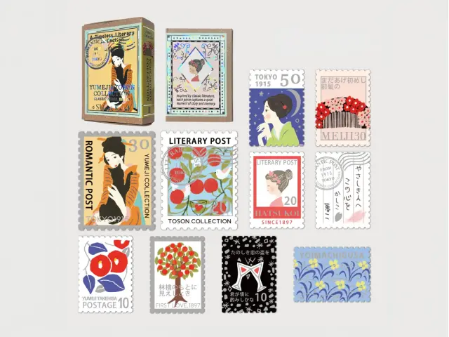 Shinzi Katoh Sparkling Flake Stickers - Yumeji Takehisa & Tōson Shimazaki