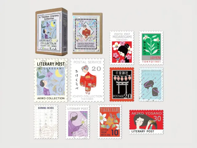 Shinzi Katoh Sparkling Flake Stickers - Akiko Yosano & Ichiyō Higuchi