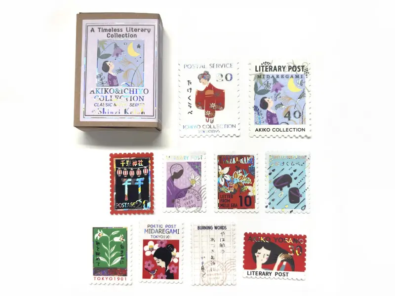 Shinzi Katoh Sparkling Flake Stickers - Akiko Yosano & Ichiyō Higuchi