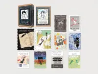 Shinzi Katoh Sparkling Flake Stickers - Osamu Dazai & Ryūnosuke Akutagawa