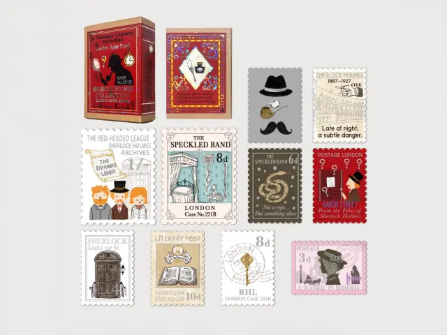 Shinzi Katoh Sparkling Flake Stickers - Sherlock Holmes