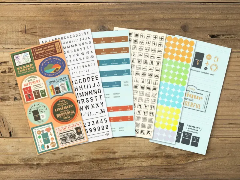 Pre-Order 2027 Traveler's Company Customized Sticker Set