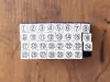 Pre-Order 36 SUBLO Circled Number Stamp Set - 1 to 31