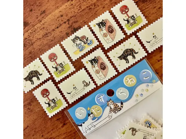 Renkonsha Mischievous Cats Flake Stickers