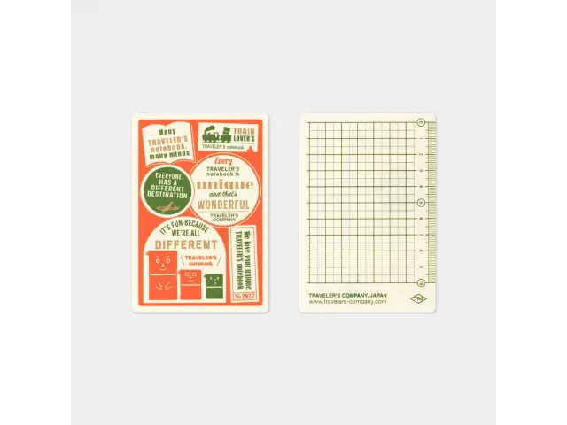 2027 Traveler's Notebook Underlay - Passport Size 