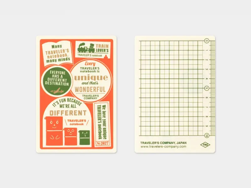 Pre-Order 2027 Traveler's Notebook Underlay - Passport Size 