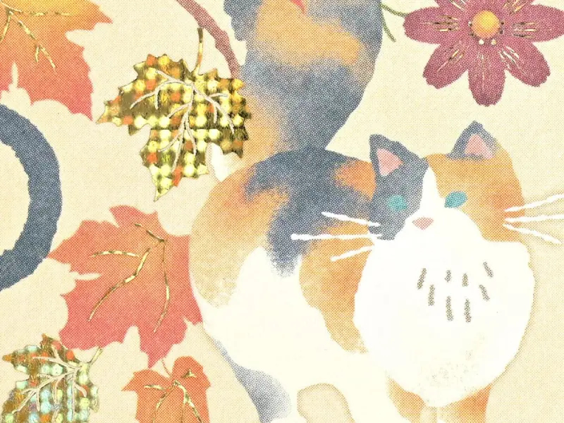 NB Co. Postcard - Harvest Cats