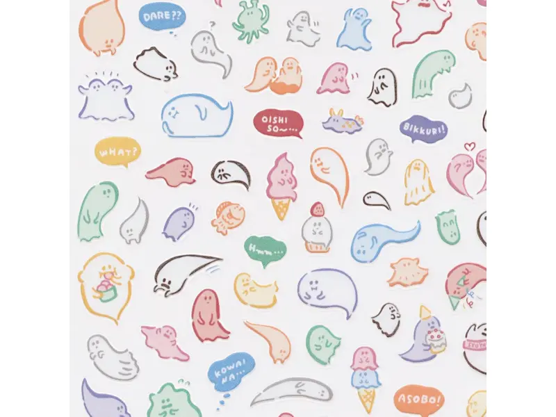 Mindwave Clear Sticker Sheet - Packed With Ghosts