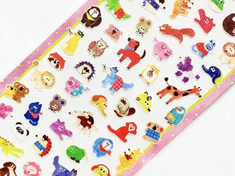 Mindwave Washi Stickers Vivid Color - Animals