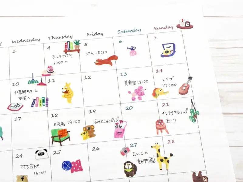 Mindwave Washi Stickers Vivid Color - Animals