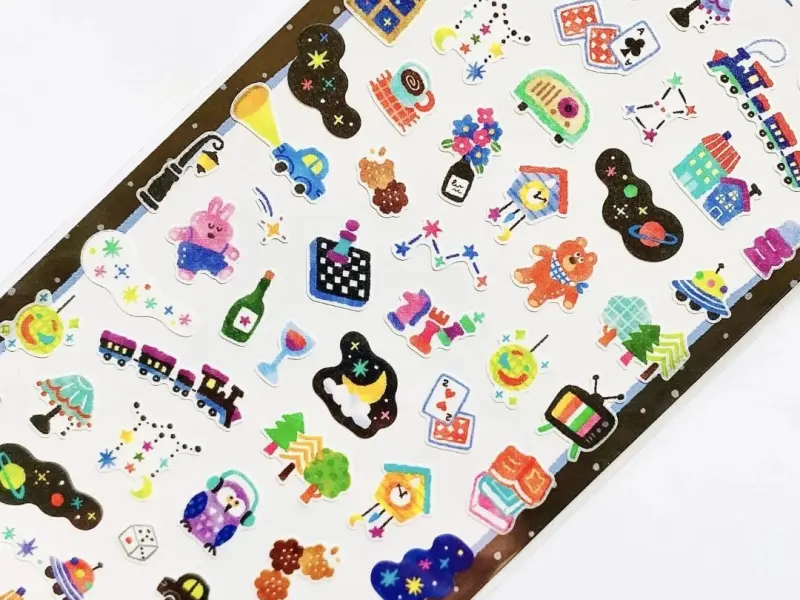 Mindwave Washi Stickers Vivid Color - Late Night