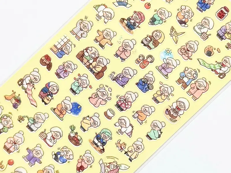 Mindwave Clear Stickers - Heartwarming Grandma