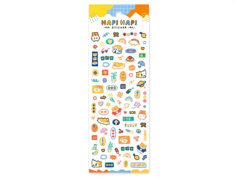 Mindwave Raised Resin Stickers Hapi Hapi - Hamster