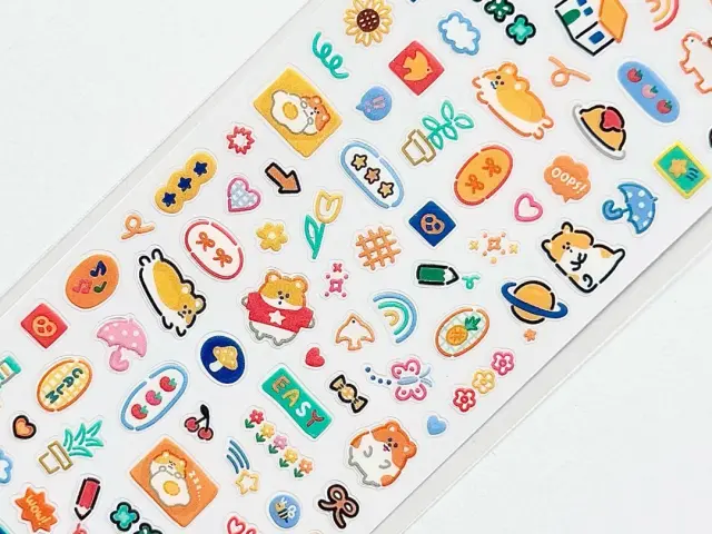Mindwave Raised Resin Stickers Hapi Hapi - Hamster