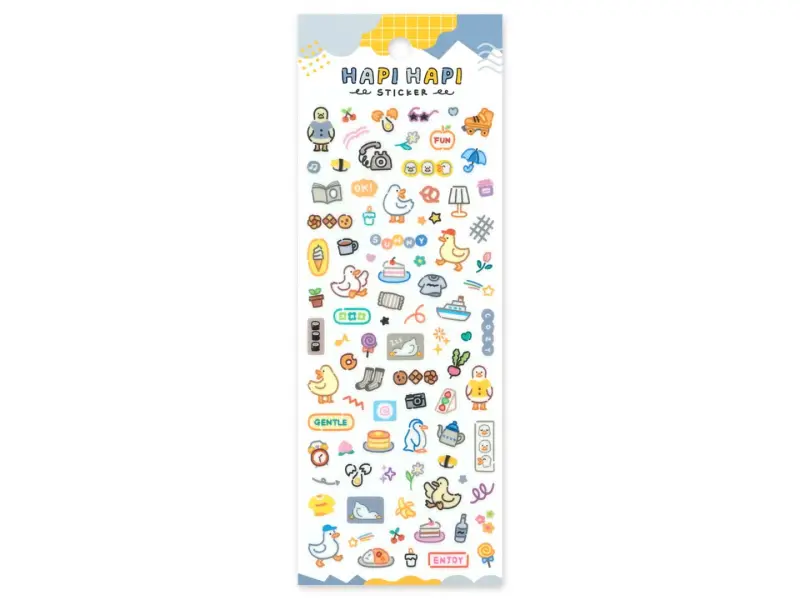 Mindwave Raised Resin Stickers Hapi Hapi - Duck