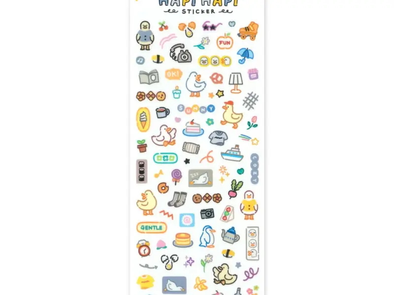 Mindwave Raised Resin Stickers Hapi Hapi - Duck