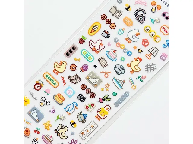 Mindwave Raised Resin Stickers Hapi Hapi - Duck