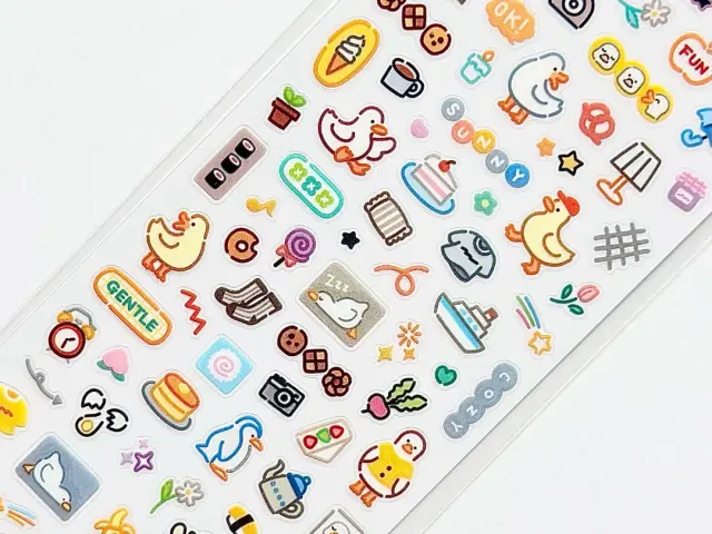 Mindwave Raised Resin Stickers Hapi Hapi - Duck