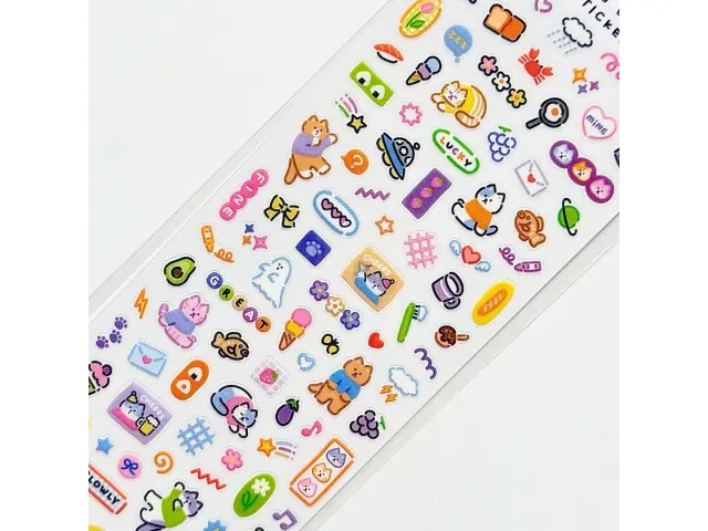 Mindwave Raised Resin Stickers Hapi Hapi - Cat