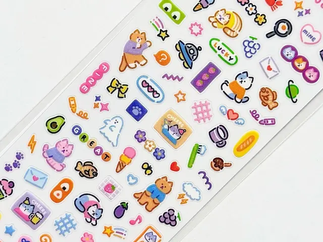 Mindwave Raised Resin Stickers Hapi Hapi - Cat