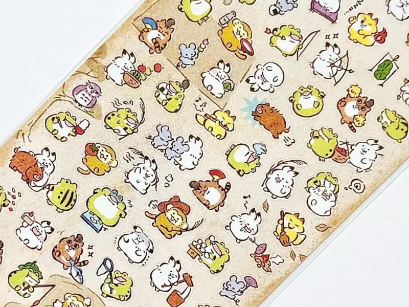 Mindwave Clear Stickers - Chubby Frolicking Animals