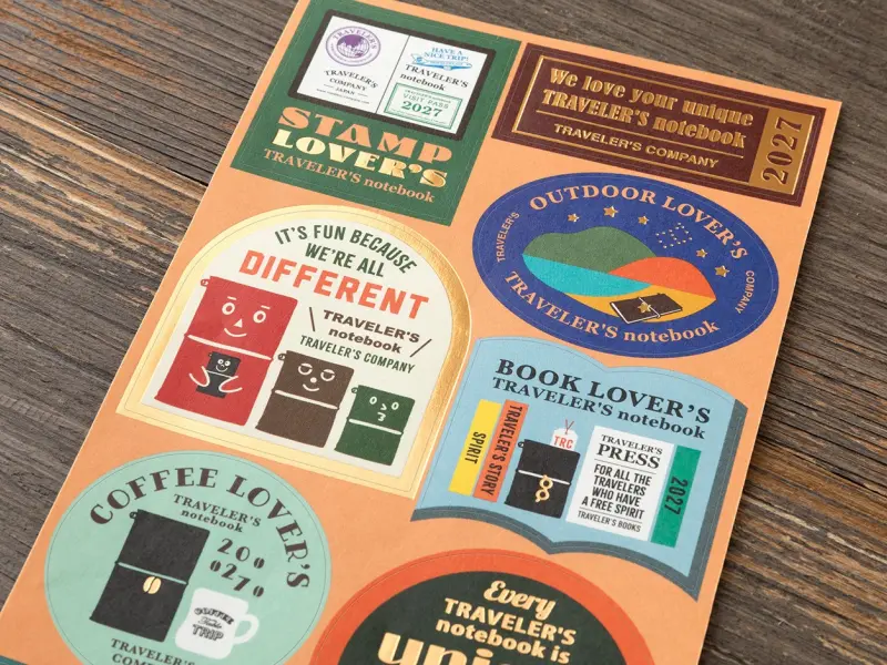 Pre-Order 2027 Traveler's Company Customized Sticker Set