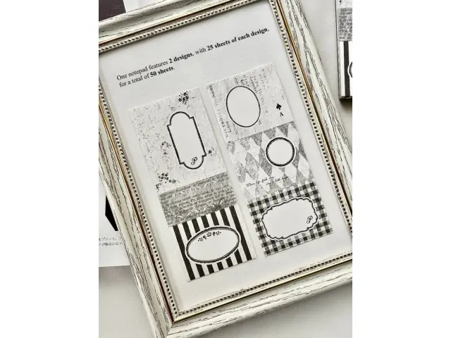 Pion Memo Pad - Black Pages