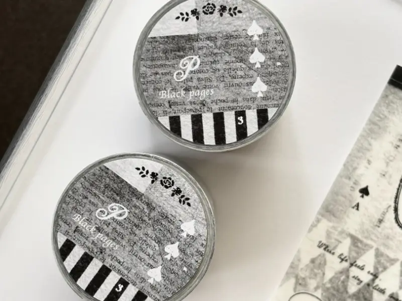 Pre-Order Pion Washi Tape - Black Pages