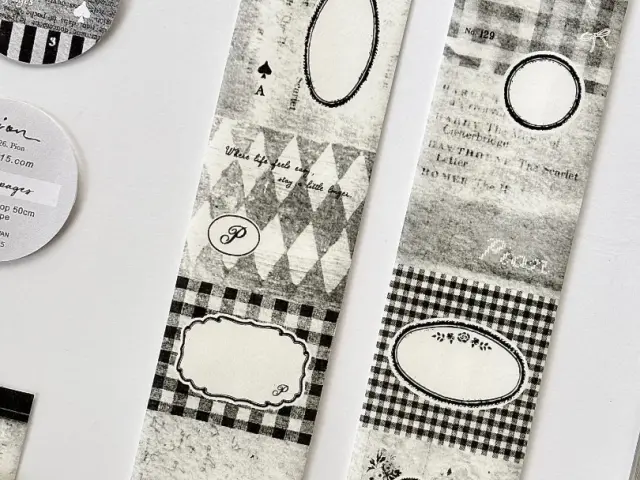 Pre-Order Pion Washi Tape - Black Pages