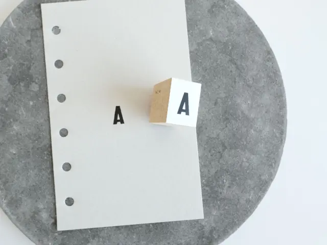 Yohaku Rubber Stamp S-148 - Letter A
