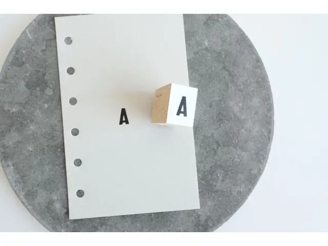 Yohaku Rubber Stamp S-148 - Letter A
