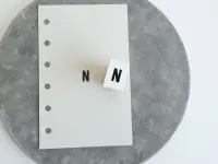 Yohaku Rubber Stamp S-149 - Letter N
