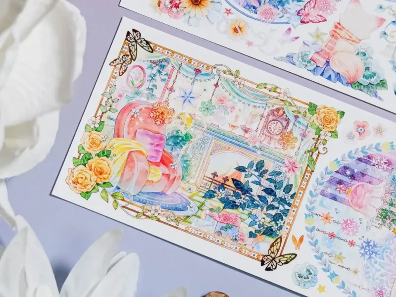 Shine Studio Washi Tape Sample - Color Spectrum In The Picture Frame