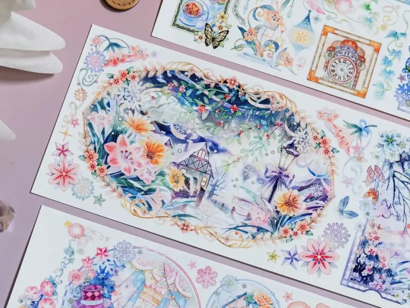 Shine Studio Washi Tape Sample - Color Spectrum In The Picture Frame