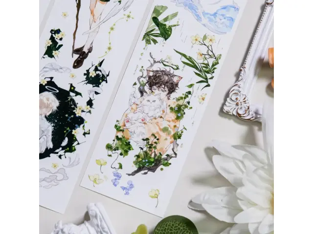 Shine Studio Washi Tape Sample - Listening to the Whispers of Leaves